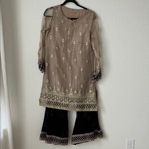 Maria B Pakistani/ Indian Embellished 2 piece shalwar kameez
